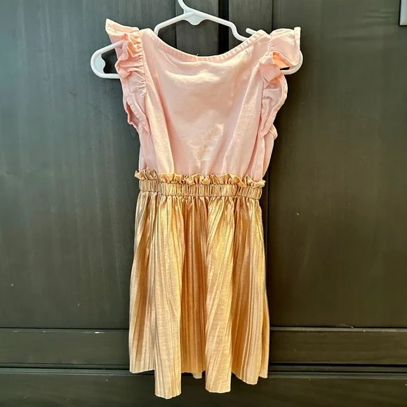 J. Crew | Dresses | J Crew Pink And Gold Dress 3t | Poshmark